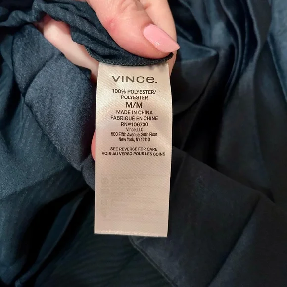 NWOT Vince Pleated Blouse Size M